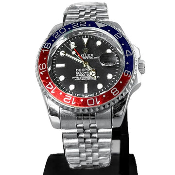 Rolex GMT-Master II Pepsi Bezel – Black Dial Stainless Steel Watch